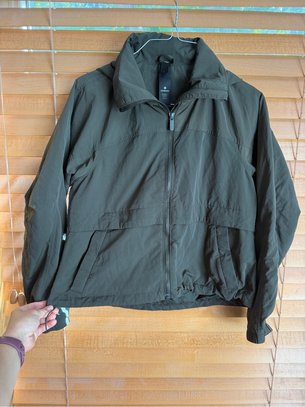 Lululemon always effortless dark green jacket